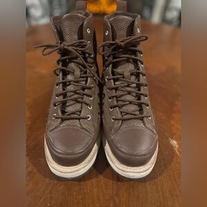 Converse Chuck Taylor Crafted Boot Hi in the "Chocolate" Leather
